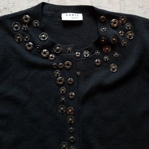 Akris cute cardigan black size 6